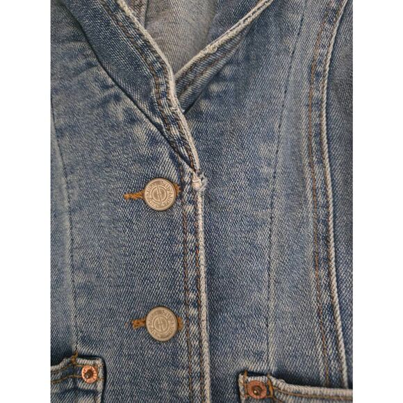 Billy Blues Jean Denim Jacket Vintage Size‎ Large Medium Y2K - Picture 8 of 10